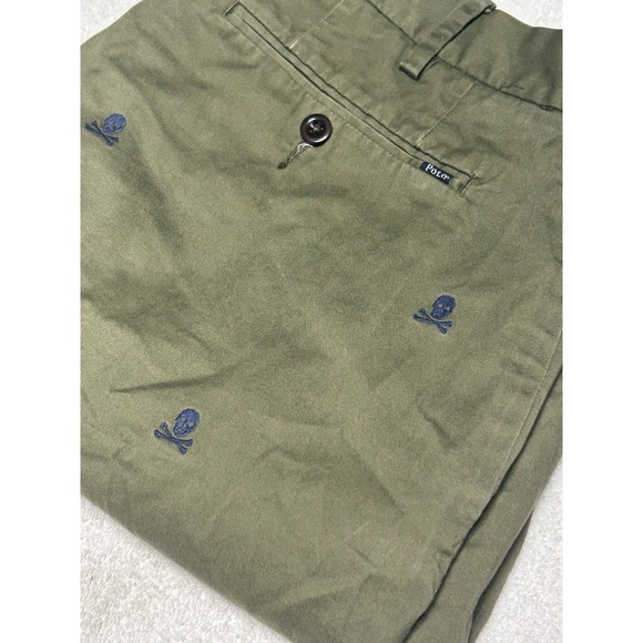 Polo Ralph Lauren Other - Polo Ralph Lauren Men's 9" Chino Shorts 34 Classic Fit Stretch Skull Crossbones